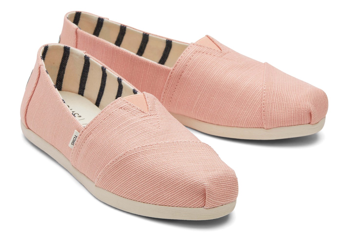 Toms Espadryle Damskie Różowe - Alpargata Heritage Płócienne - 25SBWLXZM